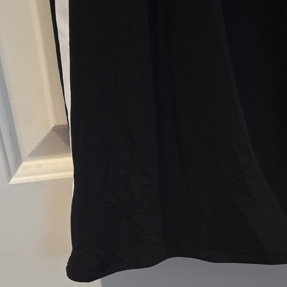 Chaps Black and White Long Sleeve Dress - Picture 5 of 9